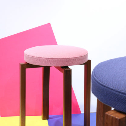Removable seat pad for stool by Deka