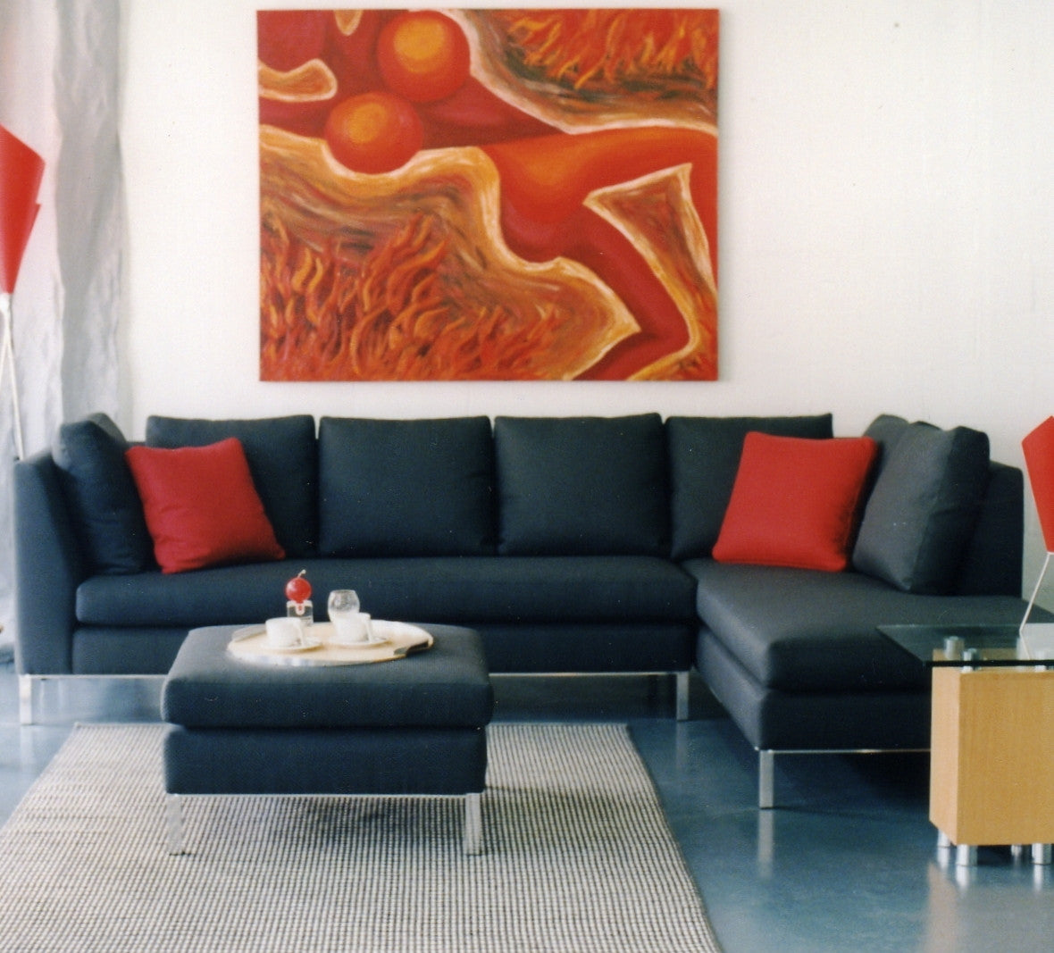 Marc modular with ottoman