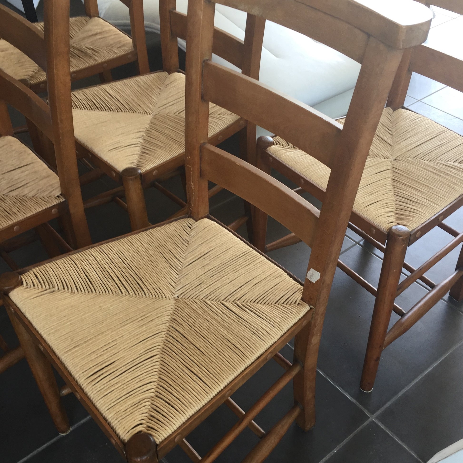 Chairs after seats restored