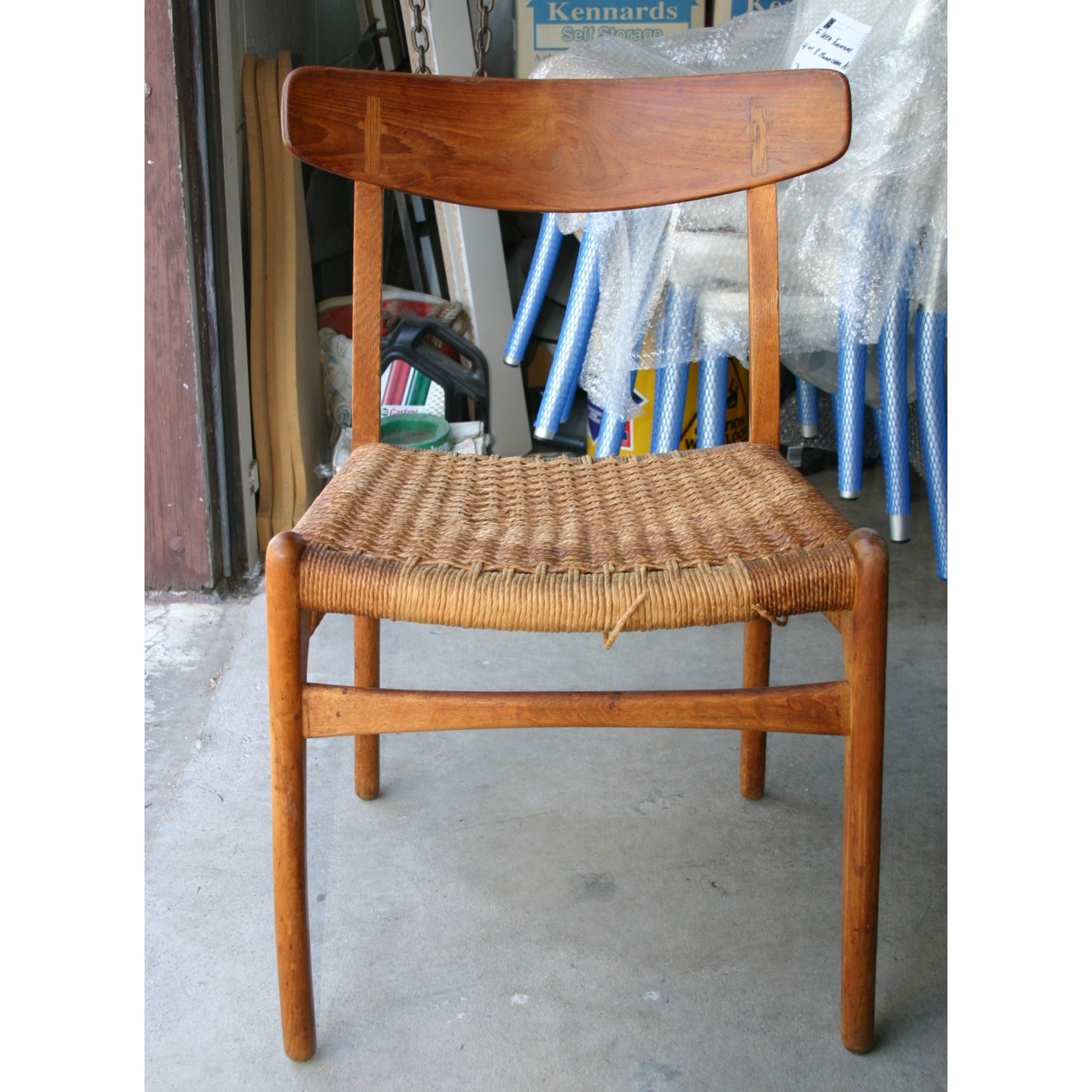 Wegner CH23 chair before restoration
