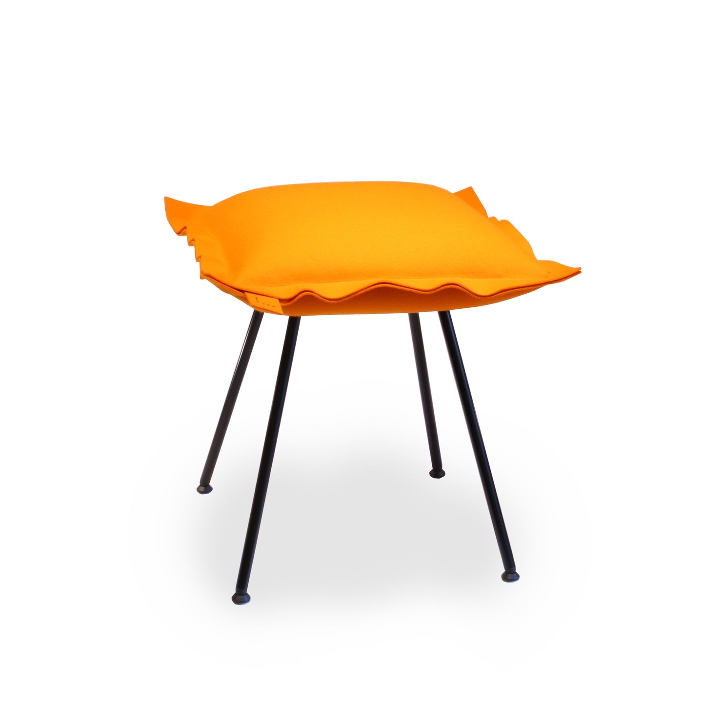 i...stool with black legs by Deka